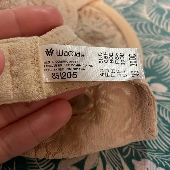 Wacoal Halo Lace Unlined Underwire Bra SZ 30DD NWT - Picture 7 of 7